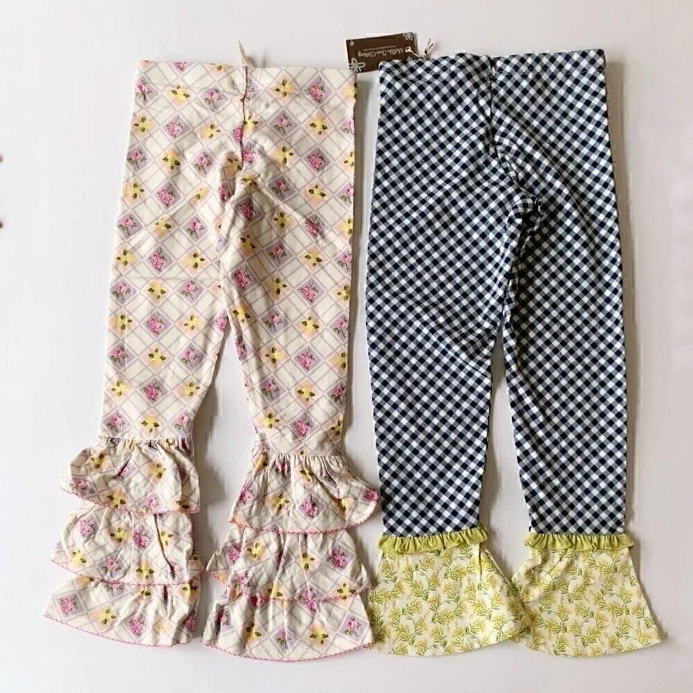 NWT Matilda Jane Girl Ruffle Leggings Bundle 8 Years 10 years or 12 years